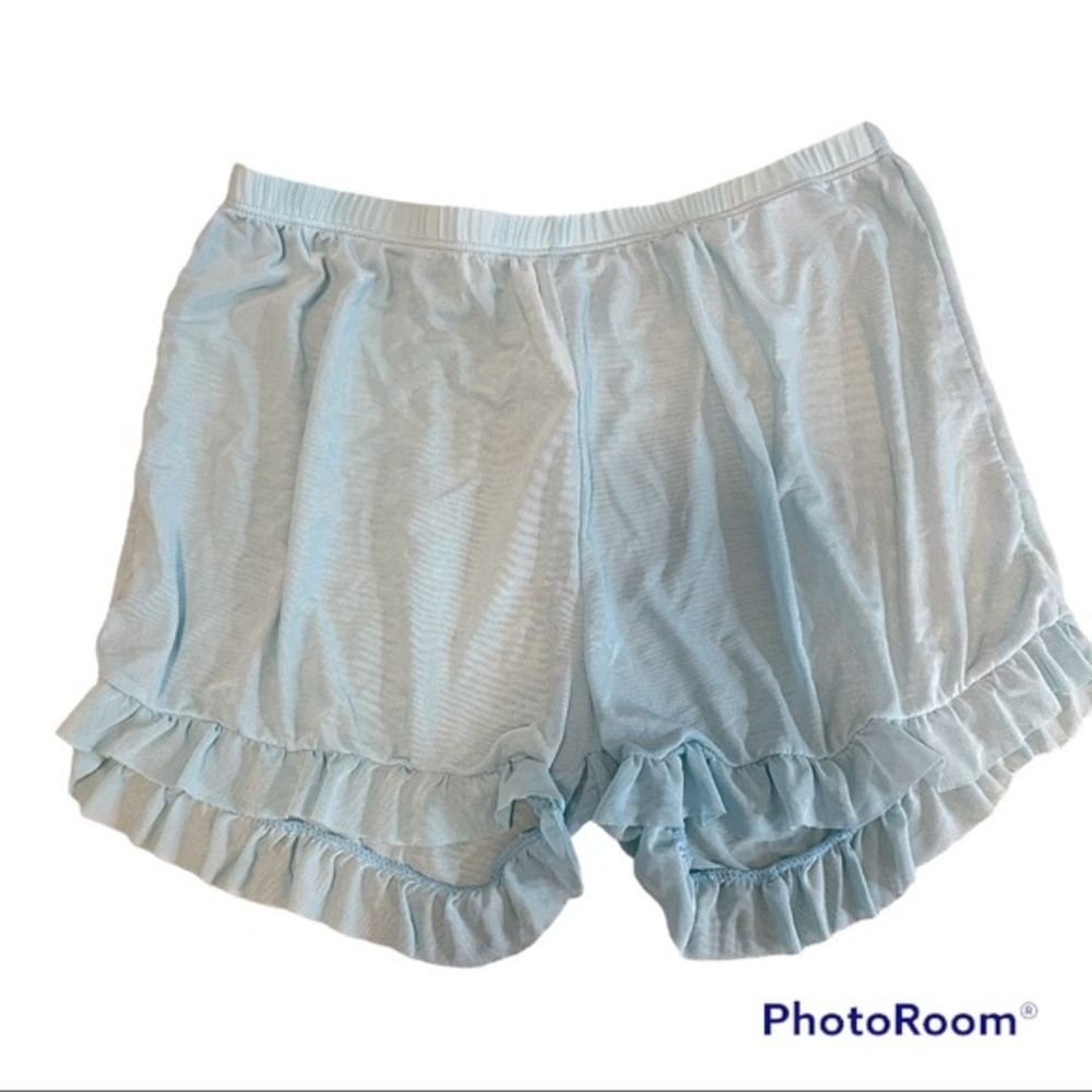 SHEIN Baby Blue Sheer Bottom Cover Up Size Large